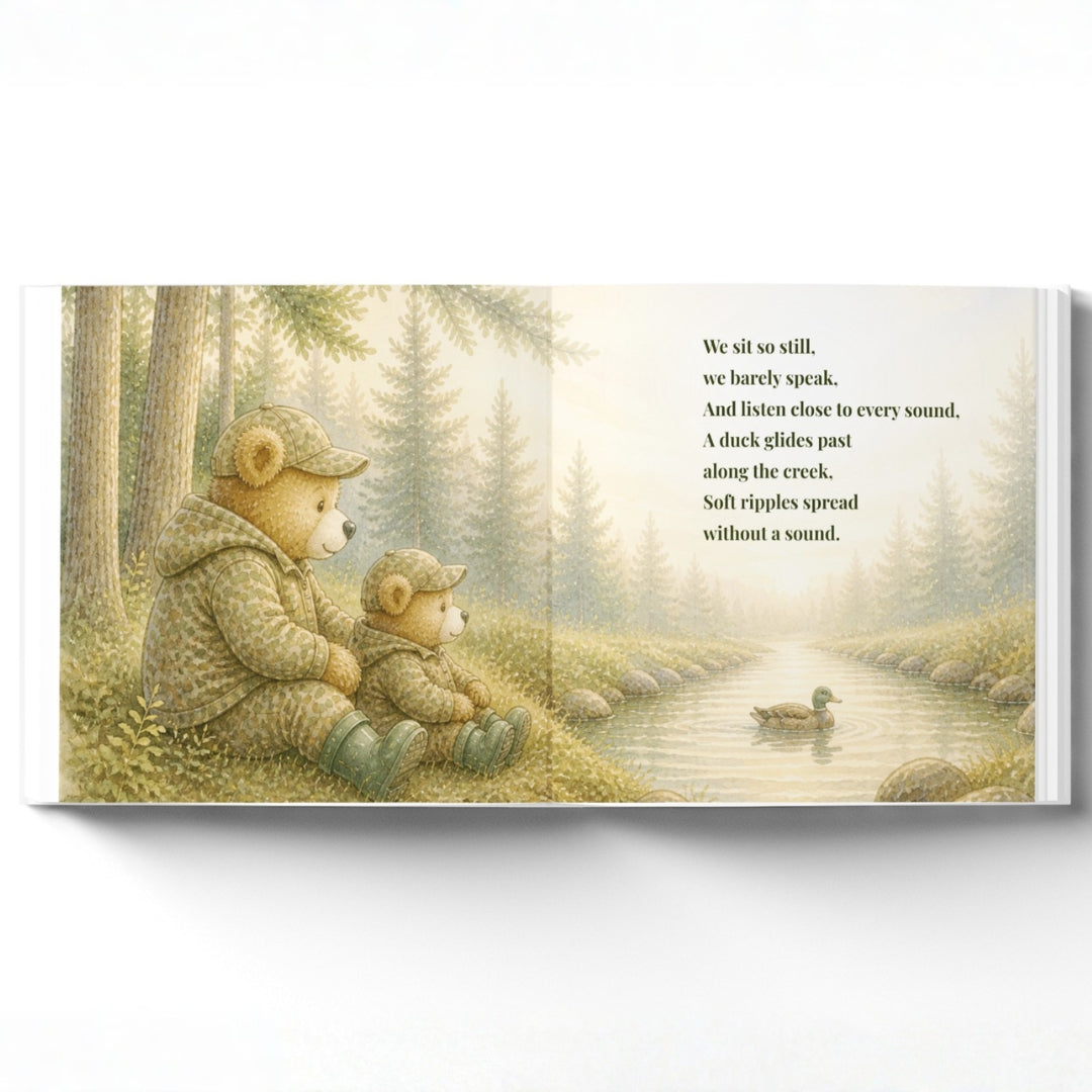 Personalized Hunting Dad Book, Fathers Day Gift From Kids, Custom Outdoorsman Daddy Story Keepsake