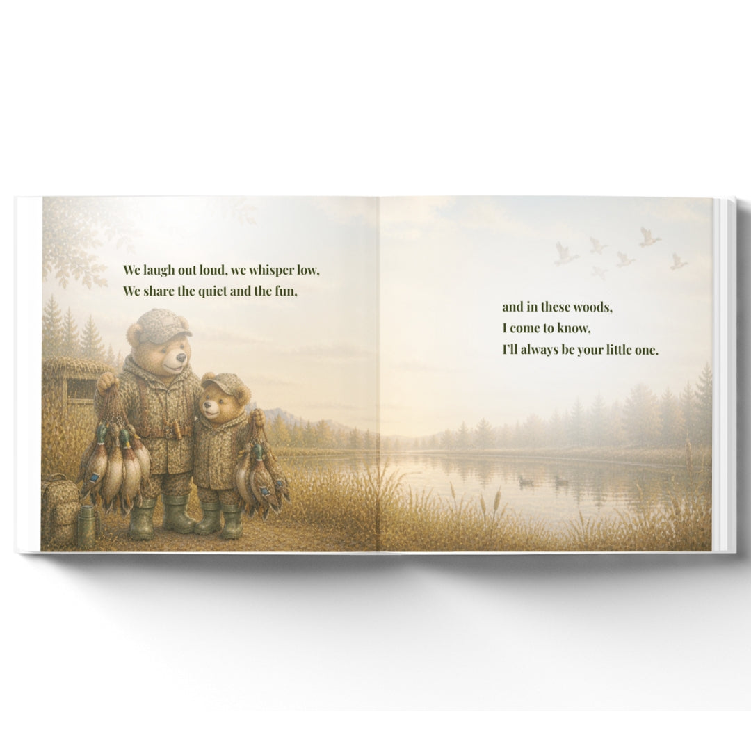 Personalized Hunting Dad Book, Fathers Day Gift From Kids, Custom Outdoorsman Daddy Story Keepsake