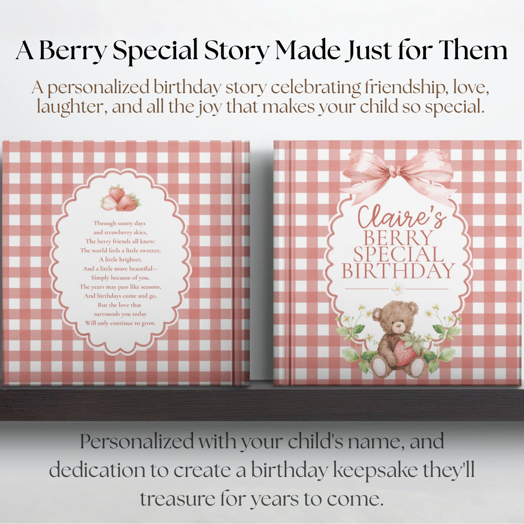 Personalized Birthday Book | Custom Birthday Storybook for Kids | Birthday Keepsake Gift | Child Name Story Book
