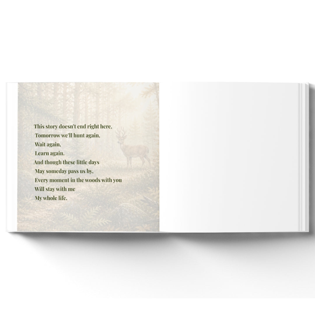 Personalized Hunting Dad Book, Fathers Day Gift From Kids, Custom Outdoorsman Daddy Story Keepsake