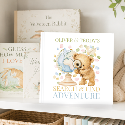 Personalized Search and Find Book, Toddler Busy Book, Custom Name Storybook, Interactive Seek and Find Gift for Kids