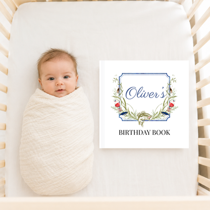 Personalized Birthday Memory Fishing Book, Birthday Keepsake, 18 Year Birthday Tradition, First Birthday to 18 Gift