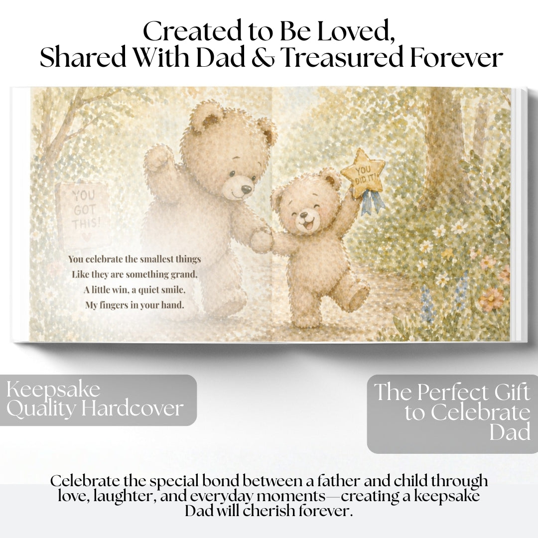 Father's Day Gift from Kids, Gift for Dad from Child, First Fathers Day, Personalized Children's Book, Gift for Dad, Birthday Gift for Dad