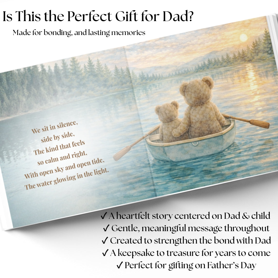 Fishing Gift for Dad, Custom Father’s Day Book, Personalized Daddy Fishing Story, Keepsake Gift from Child