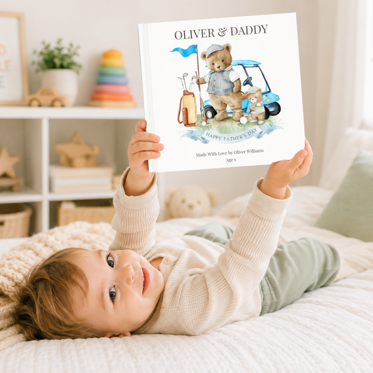 Golf Gift for Dad, Personalized Father’s Day Book, Custom Daddy and Me Golf Story, Keepsake Gift from Kids, Gift for Golfer Dad